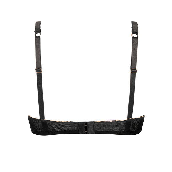 Alina Non-wired Padded Bra - Black/sand