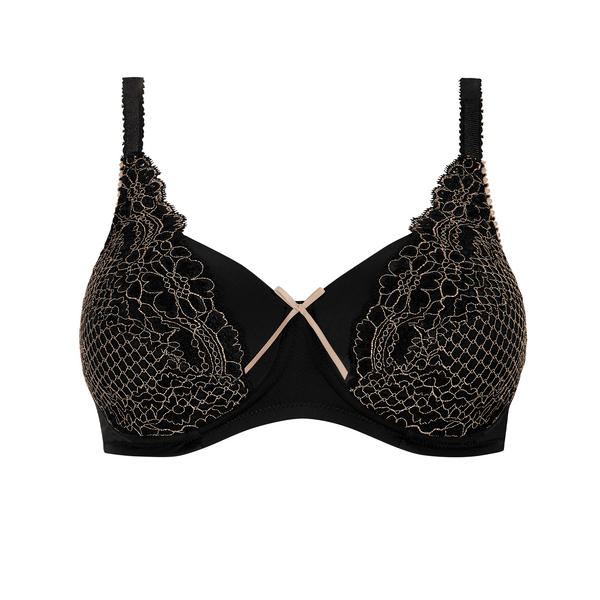 Alina Non-wired Padded Bra - Black/sand