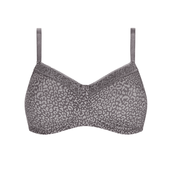 Bliss Non-wired Padded Bra - Dark grey/light grey