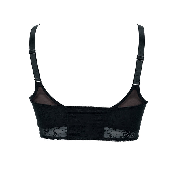 Fleur Lace Bandeau Top - Black