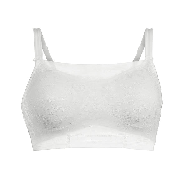 Fleur Lace Bandeau Top - White