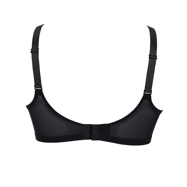 Fleur Wire-free Mastectomy Bra - Black
