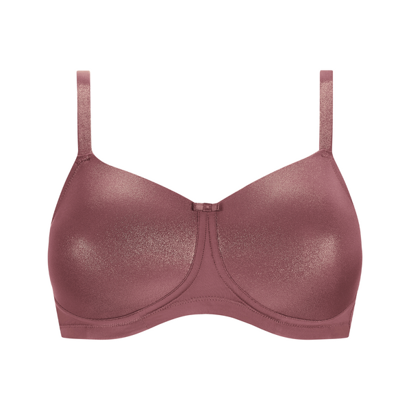 Ivy Non-wired Padded Bra - Sparkly rouge
