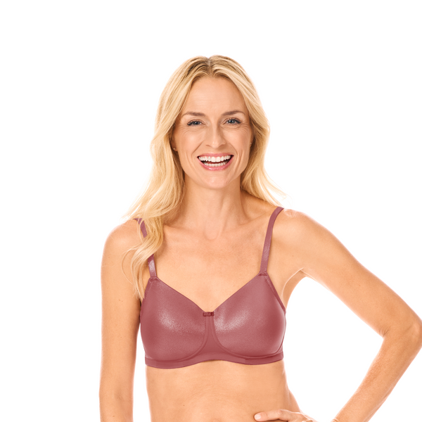 Ivy Non-wired Padded Bra - Sparkly rouge