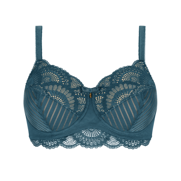 Karolina Underwired Bra - dark teal/sand