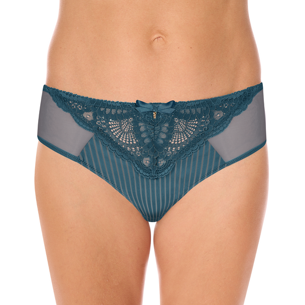 Karolina Brief - Dark teal/sand