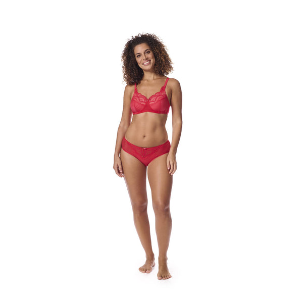 Karolina Non-Wired Padded Bra - hot pink / sand