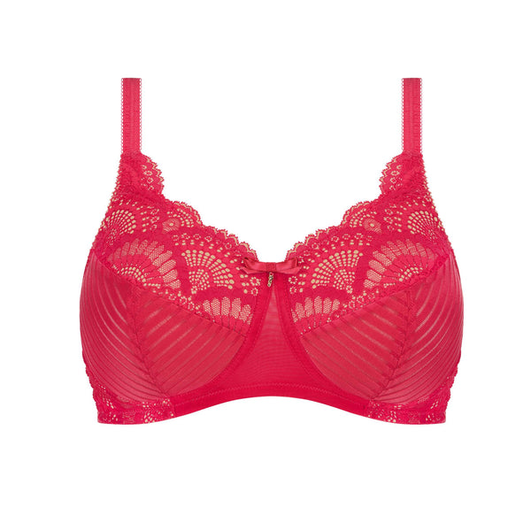 Karolina Non-Wired Padded Bra - hot pink / sand