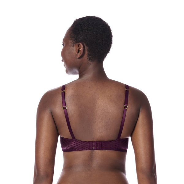 Karolina Underwired Bra - Dark Berry/ Sand