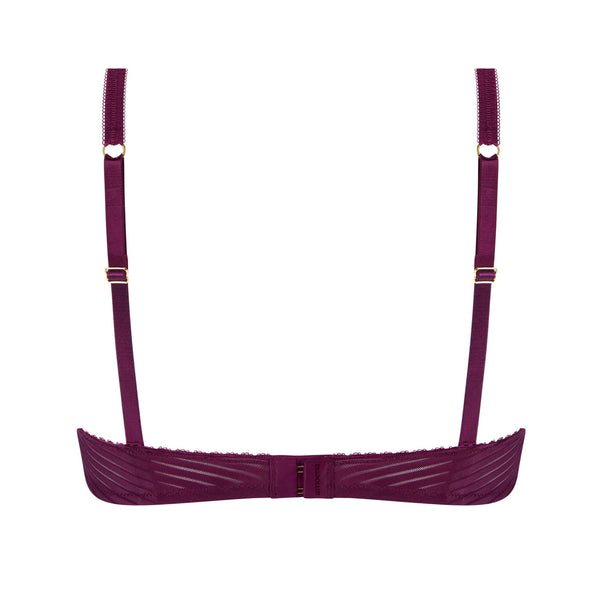 Karolina Underwired Bra - Dark Berry/ Sand