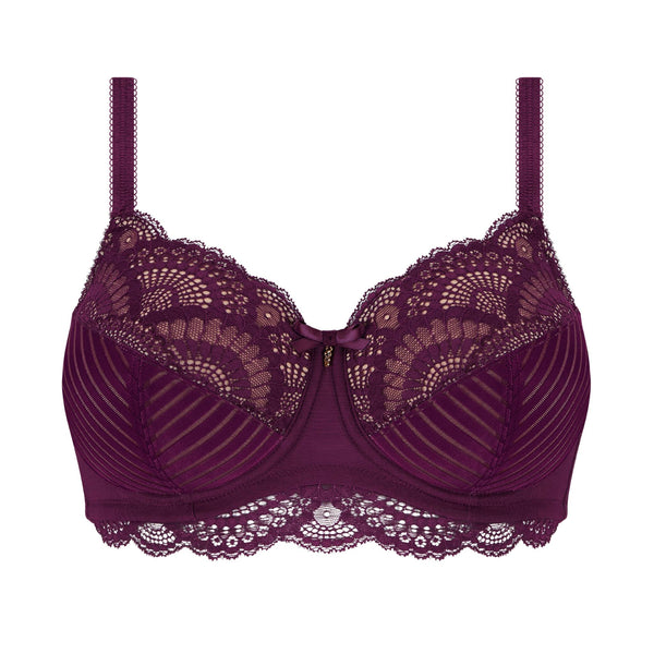 Karolina Underwired Bra - Dark Berry/ Sand