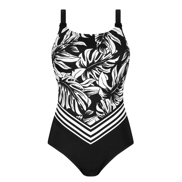 Koh Samui One-Piece Swimsuit - black / white