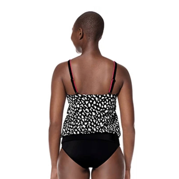 Manila Blouson Swim Top - Black