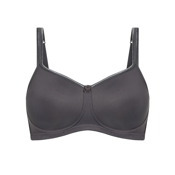 Mara Non-Wired Padded Bra - Dark Grey