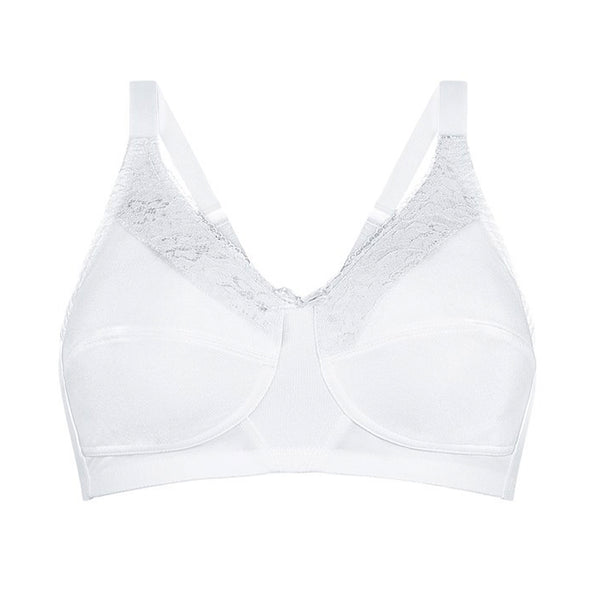 Nancy Wire-Free Bra - White