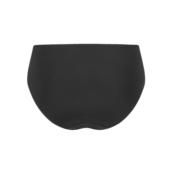 Pia High-Waist Brief - black/sand