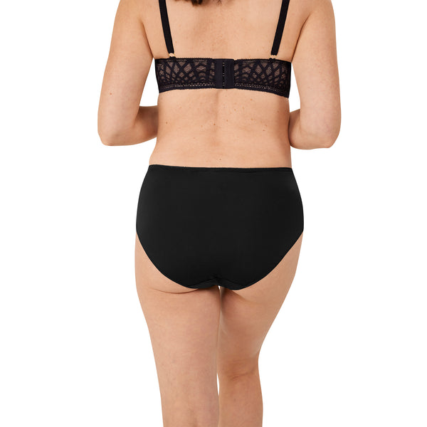 Pia High-Waist Brief - black/sand