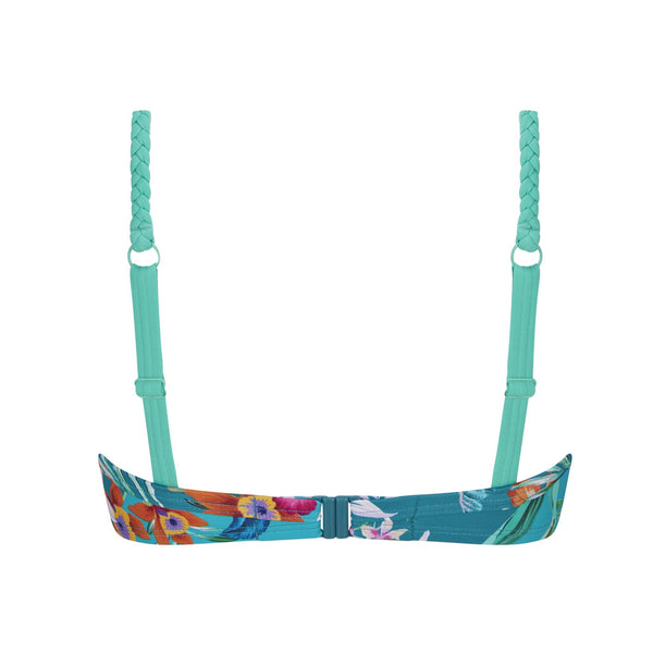 Alvor Non-Wired Padded Bra Top - turquoise / multi