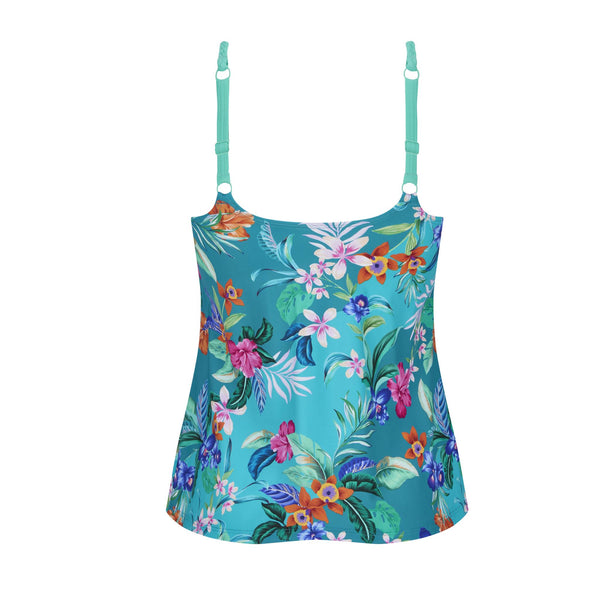 Alvor Tankini Top - turquoise / multi