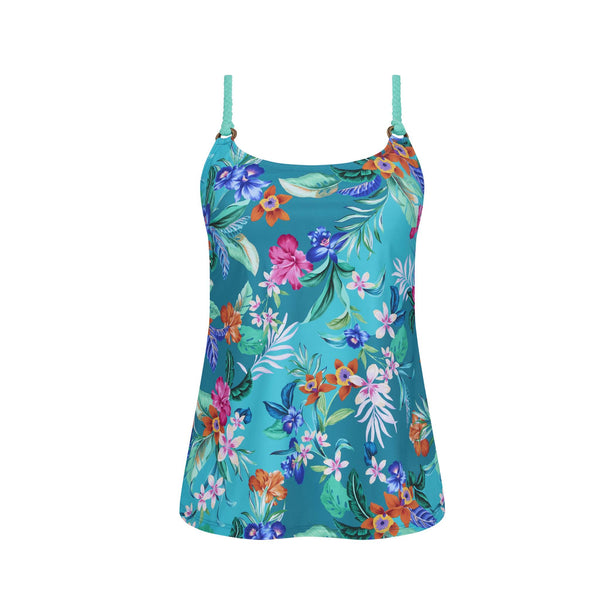 Alvor Tankini Top - turquoise / multi