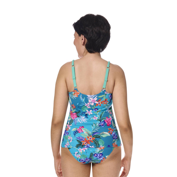 Alvor Tankini Top - turquoise / multi