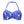 Azores Non-Wired Bandeau Bikini Top - royal blue / white