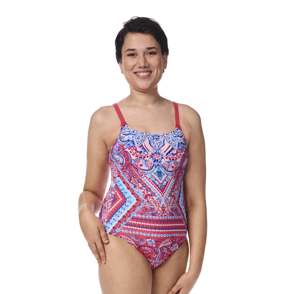 Barbados One-Piece Swimsuit - hot pink / multi