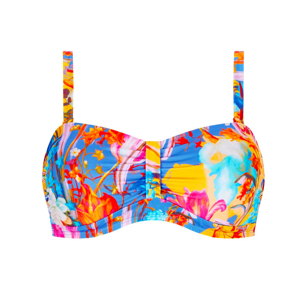 Kuala Lumpur Non-Wired Padded Bandeau Bikini Top - Multi