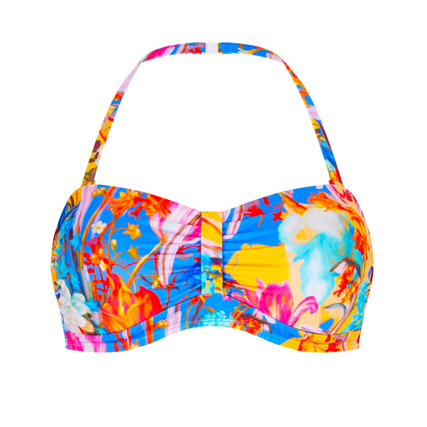 Kuala Lumpur Non-Wired Padded Bandeau Bikini Top - Multi