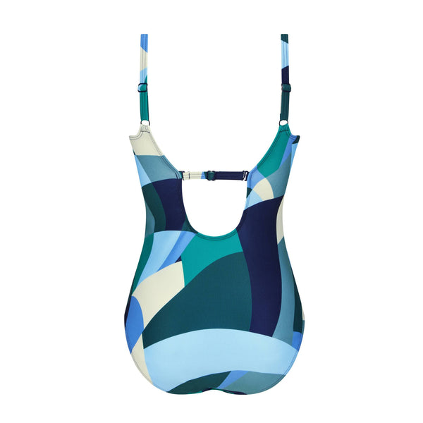 Lisbon One-Piece Swimsuit - jade / multi