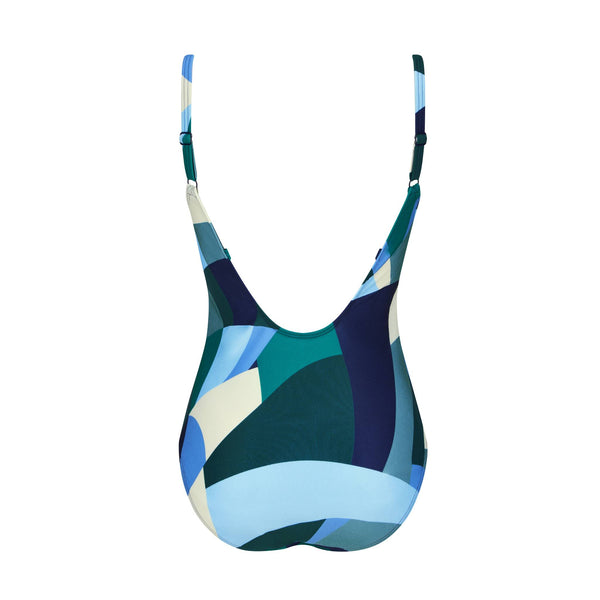 Lisbon One-Piece Swimsuit - jade / multi