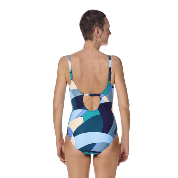 Lisbon One-Piece Swimsuit - jade / multi