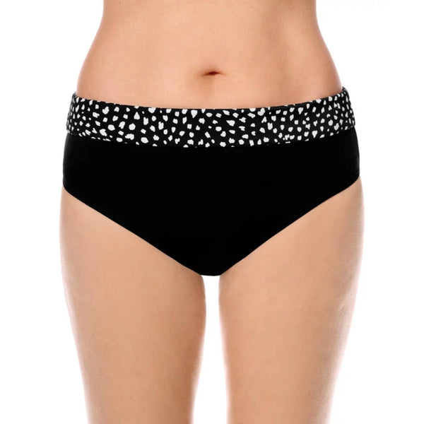 Manila High-Waist Bikini Bottoms - Black