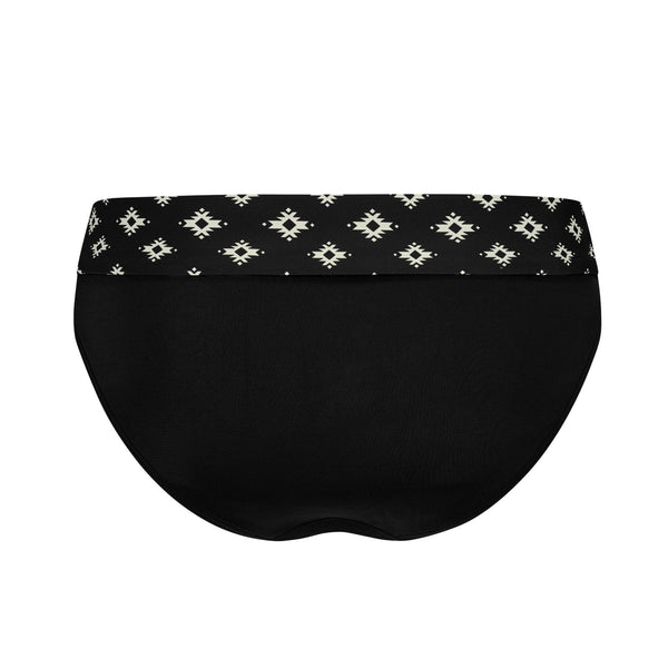 Palermo High-Waist Briefs - black / off-white