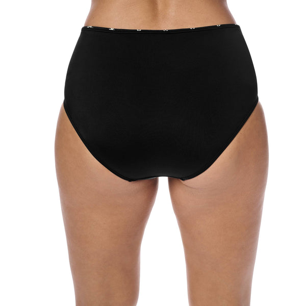 Palermo High-Waist Briefs - black / off-white