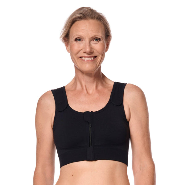 Pamela Post Surgery Bra - Black