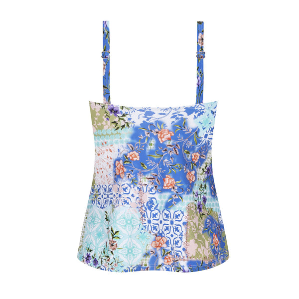 Paxos Tankini Top - blue / multi