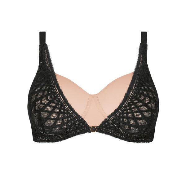 Pia Non-Wired Padded Bra - black/sand