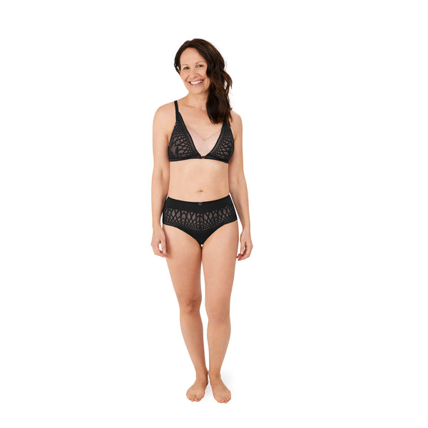 Pia Non-Wired Padded Bra - black/sand