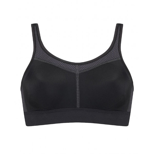 Power Sports Bra - Black/Grey