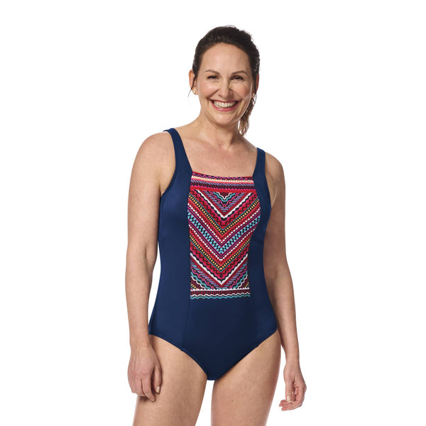 Thassos Swimsuit - navy / multi