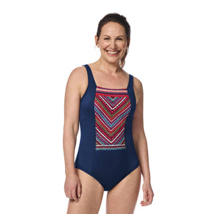 Thassos Swimsuit - navy / multi